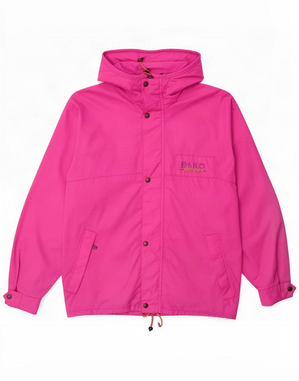 River Womens Hooded Windbreaker Jacket IT 44 Medium Pink