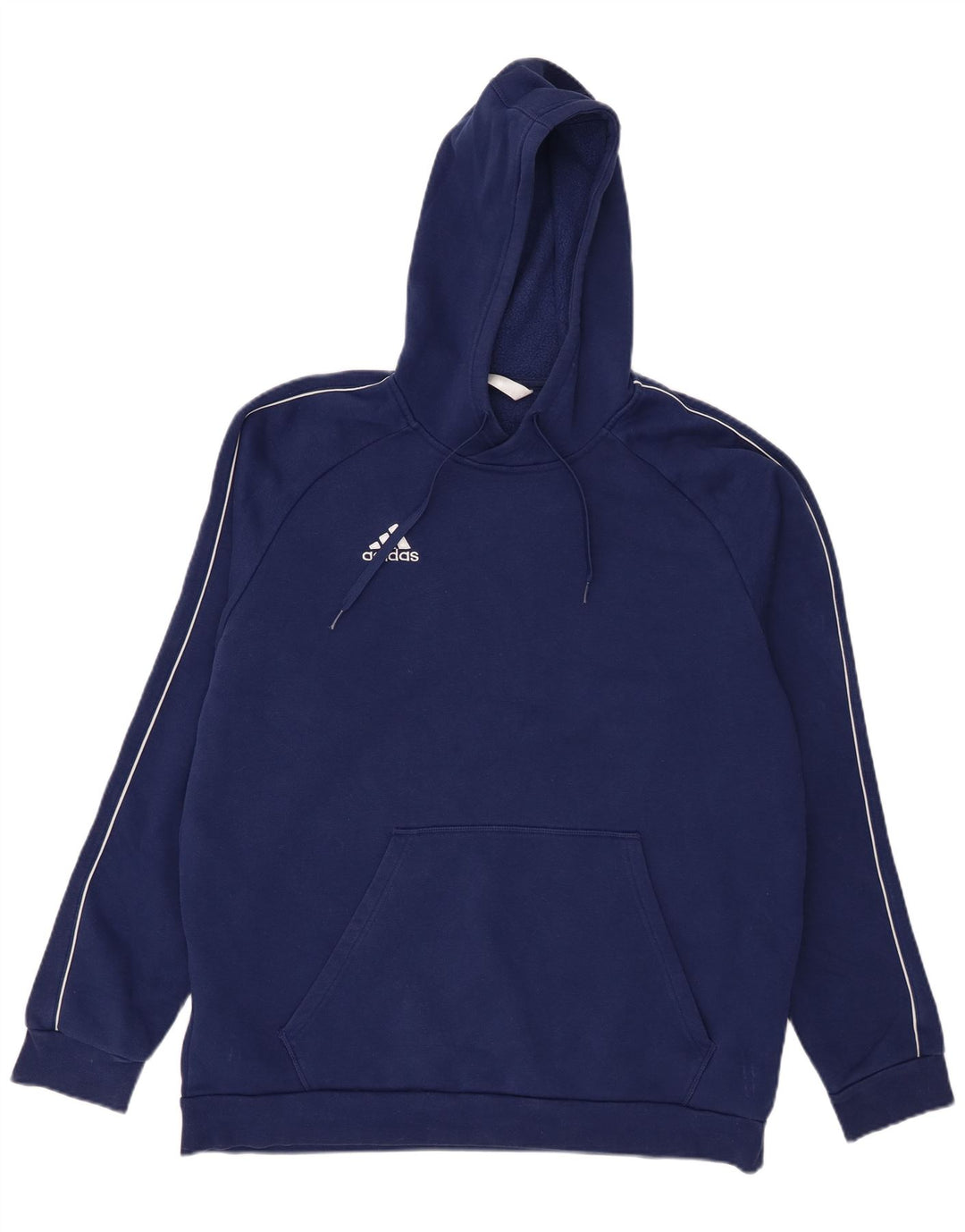 Adidas Mens Hoodie Jumper XL Blue Cotton