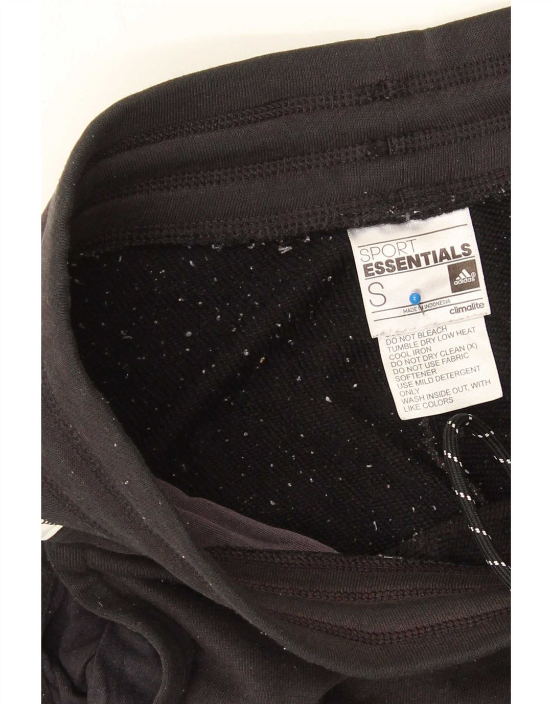 Adidas Mens Climalite Tracksuit Trousers Joggers Small Black Polyester