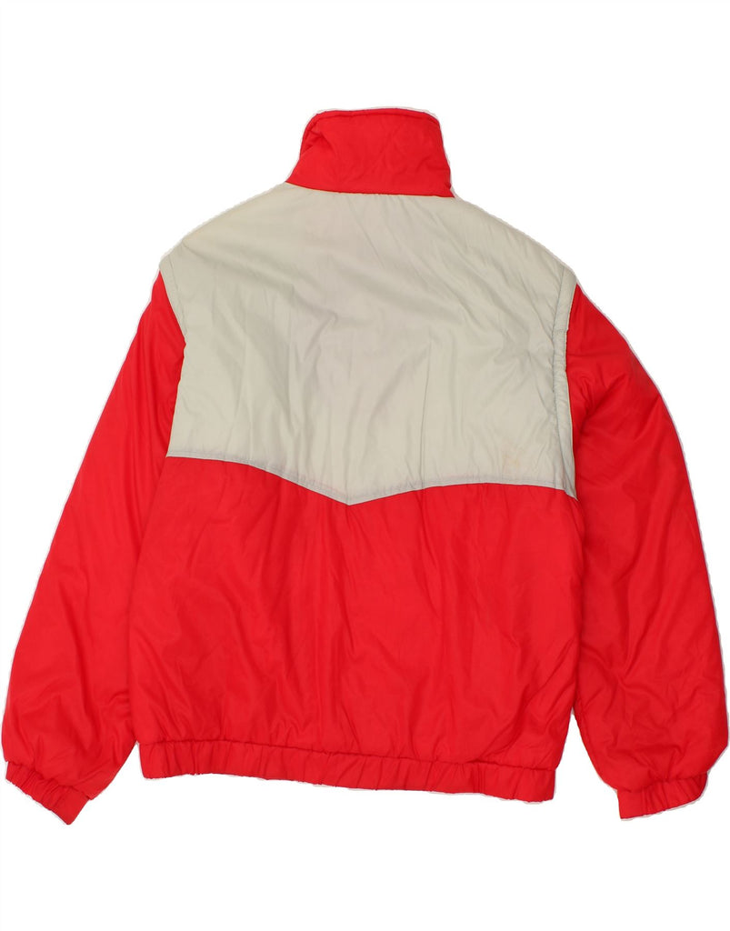 STRATOS Mens Padded Jacket UK 42 XL Red Colourblock Polyester | Vintage Stratos | Thrift | Second-Hand Stratos | Used Clothing | Messina Hembry 