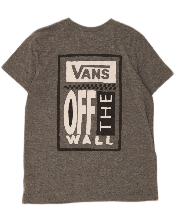 VANS Womens Graphic T-Shirt Top UK 14 Medium Grey Polyester Vintage Vans and Second-Hand Vans from Messina Hembry 