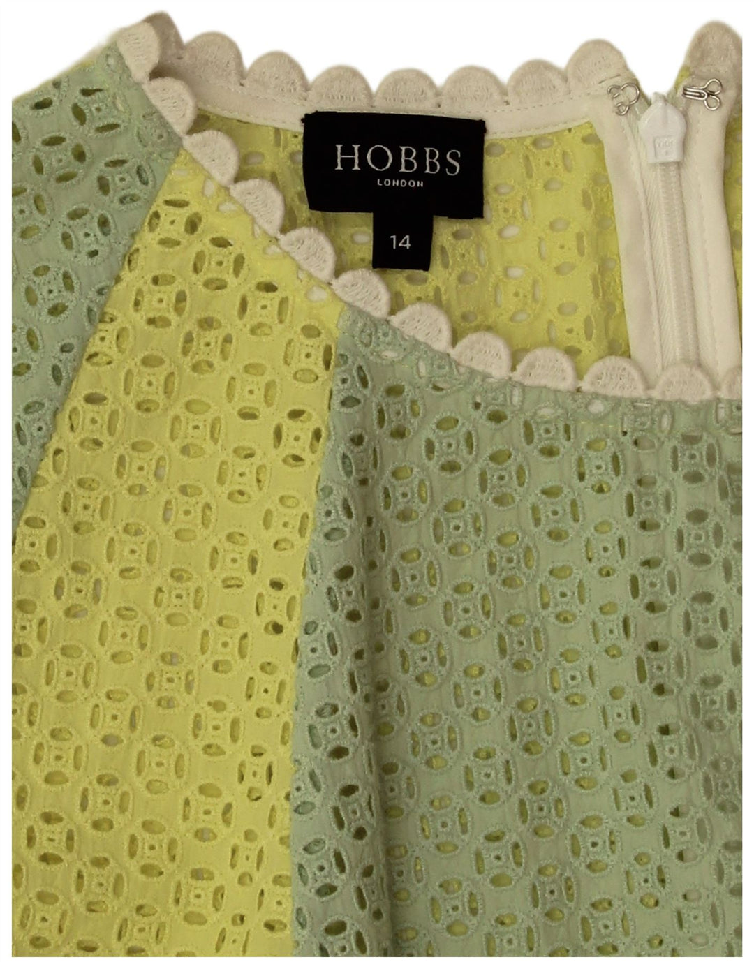 Hobbs Womens Sleeveless Basic Dress UK 14 Medium Multicoloured Colourblock