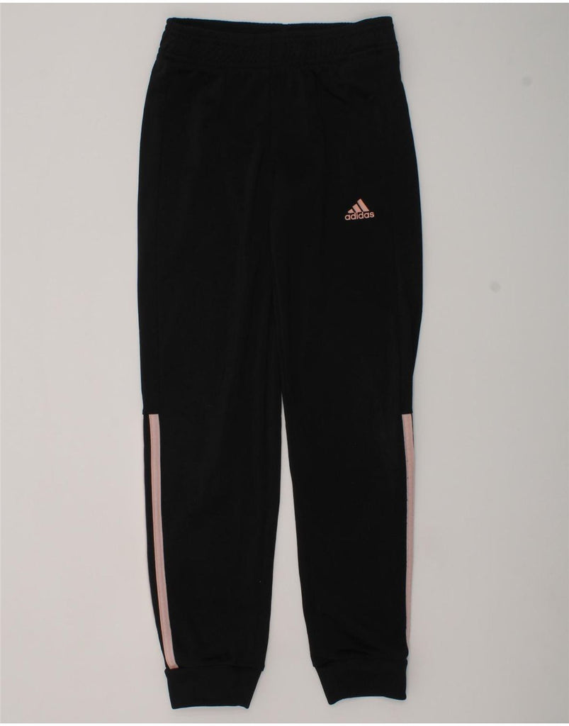 ADIDAS Girls Tracksuit Trousers Joggers 9-10 Years Black Polyester | Vintage Adidas | Thrift | Second-Hand Adidas | Used Clothing | Messina Hembry 