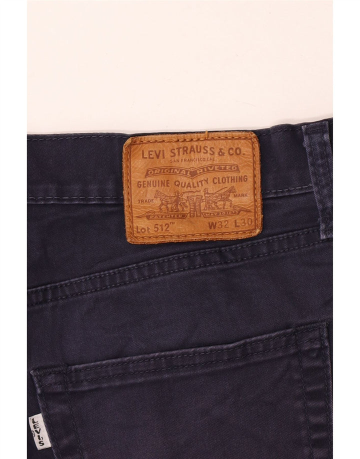 Levi's Mens 512 Slim Tapered Jeans W32 L30 Navy Blue