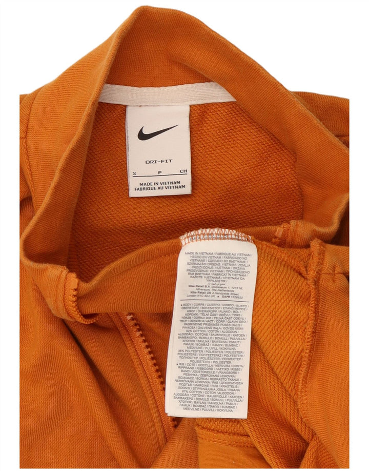 Nike Womens Dri Fit Graphic Oversized Sweatshirt Jumper UK 10 Small Orange
