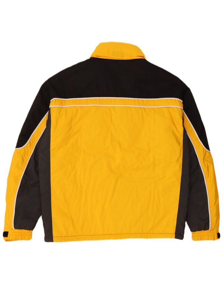 Vintage Mens Waterproof Ski Jacket IT 48 Medium Yellow Colourblock