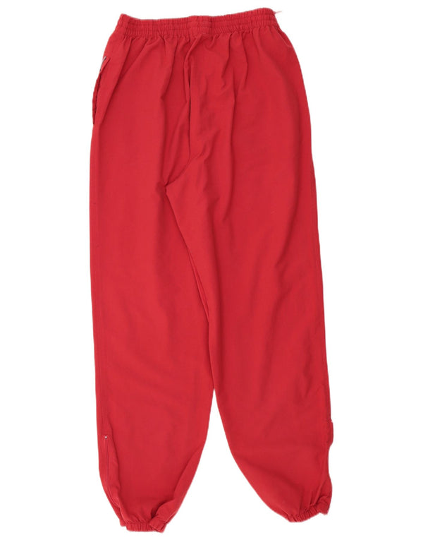 Adidas Womens Tracksuit Trousers Joggers UK 10 Small  Red