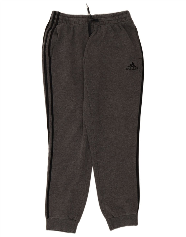 Adidas Mens Tracksuit Trousers Joggers Medium Grey Cotton
