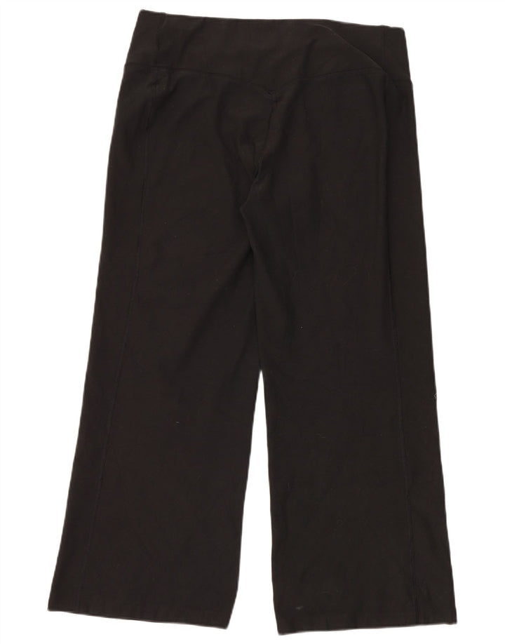NIKE Womens Dri Fit Tracksuit Trousers UK 16 Large Black Polyester