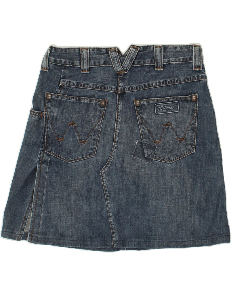 WRANGLER Womens Julia Denim Skirt W28 Medium Blue Cotton | Vintage Wrangler | Thrift | Second-Hand Wrangler | Used Clothing | Messina Hembry 