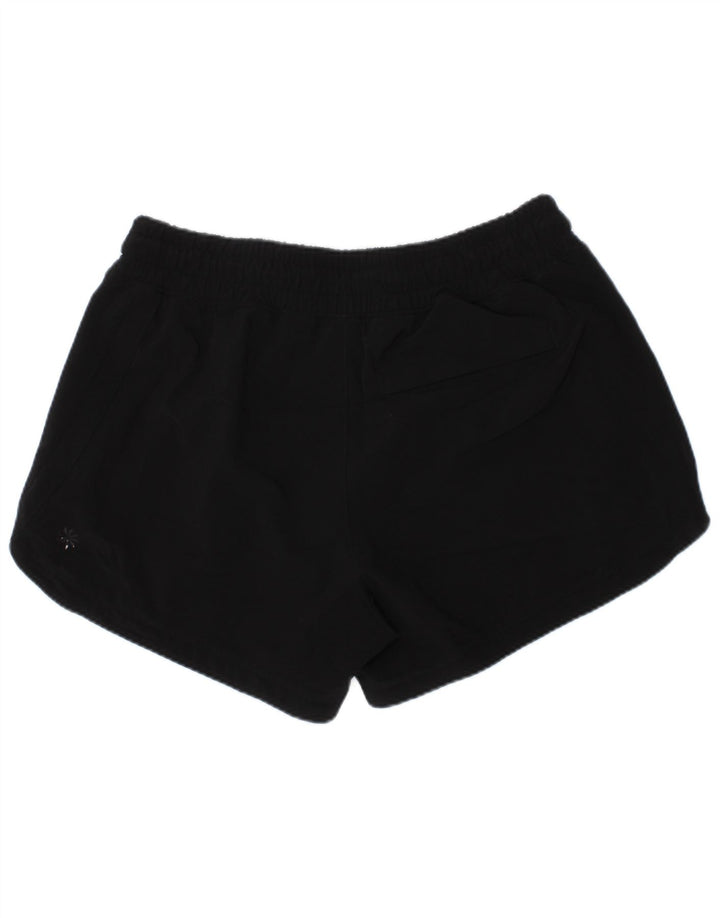 ATHLETA Girls Sport Shorts 11-12 Years Large Black Polyester