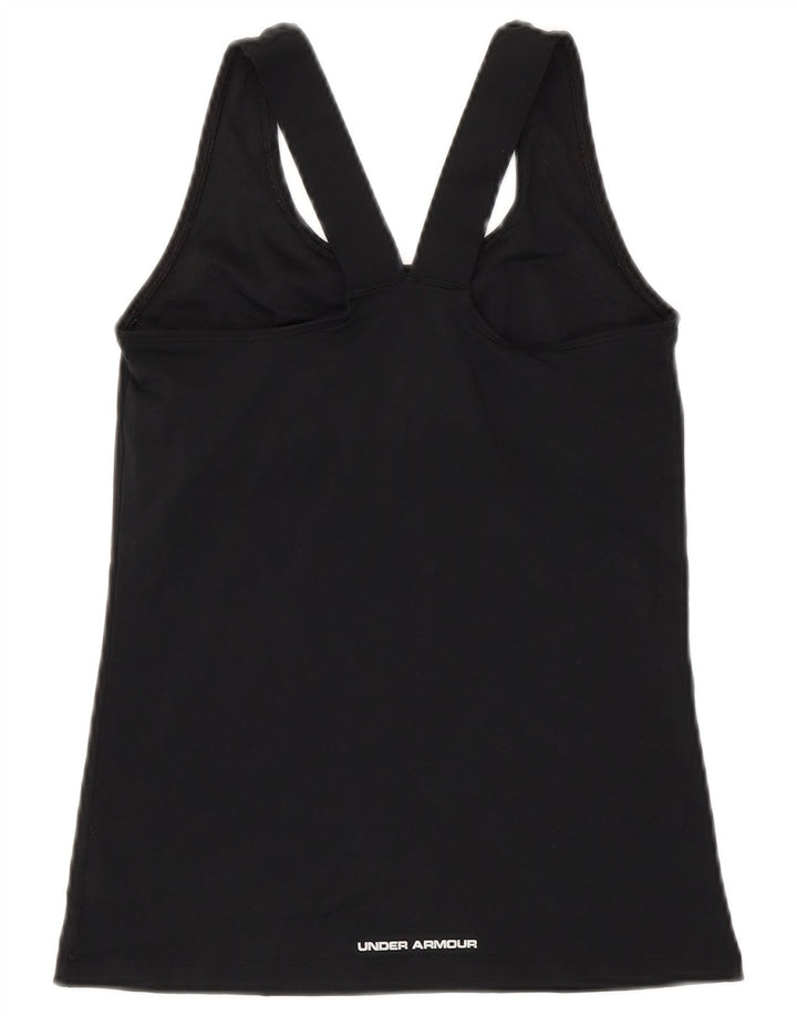 Under Armour Womens Heat Gear Vest Top UK 8 Small Black Polyester