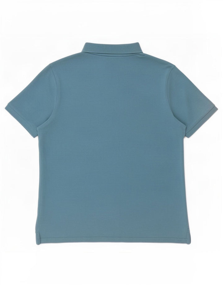 Nike Mens Polo Shirt Large Blue Cotton
