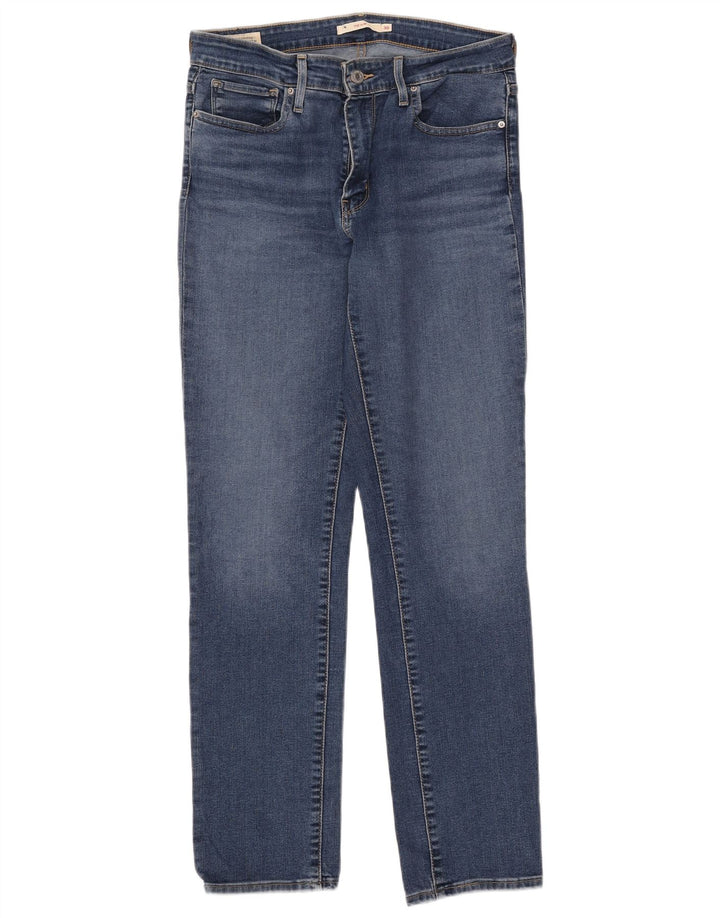 Levi's Womens 712 Slim Jeans W30 L30 Blue Cotton