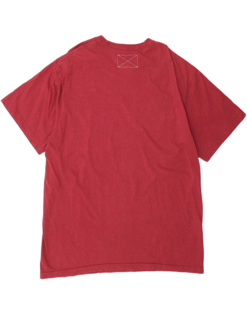 NIKE Mens Big & Tall Graphic T-Shirt Top XL Burgundy Cotton Vintage Nike and Second-Hand Nike from Messina Hembry 