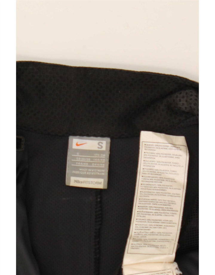 Nike Mens Tracksuit Top Jacket UK 36/38 Small Black Polyester