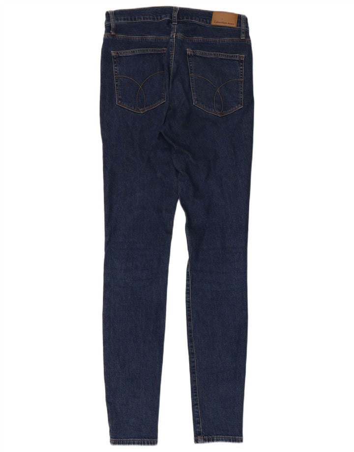 CALVIN KLEIN Womens Skinny Jeans W29 L34 Navy Blue