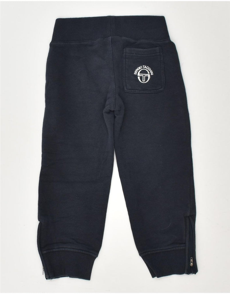 SERGIO TACCHINI Boys Tracksuit Trousers Joggers 6-7 Years 2XS Navy Blue | Vintage Sergio Tacchini | Thrift | Second-Hand Sergio Tacchini | Used Clothing | Messina Hembry 