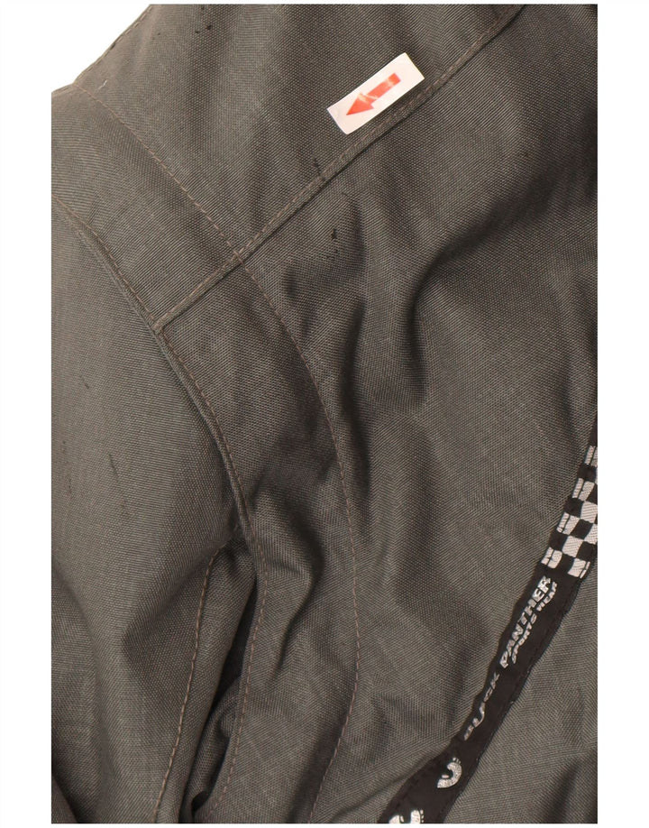 Black Panther Mens Graphic Racer Jacket UK 38 Medium Grey