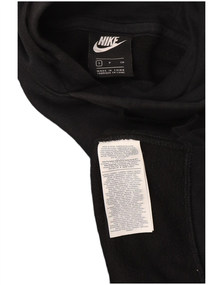 Nike Mens Hoodie Jumper Small Black Cotton