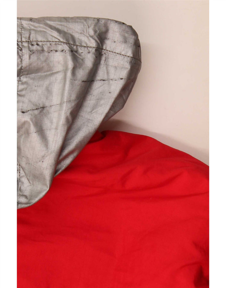Dubin Womens Hooded Oversized Ski Jacket IT 44 Medium Red Colourblock