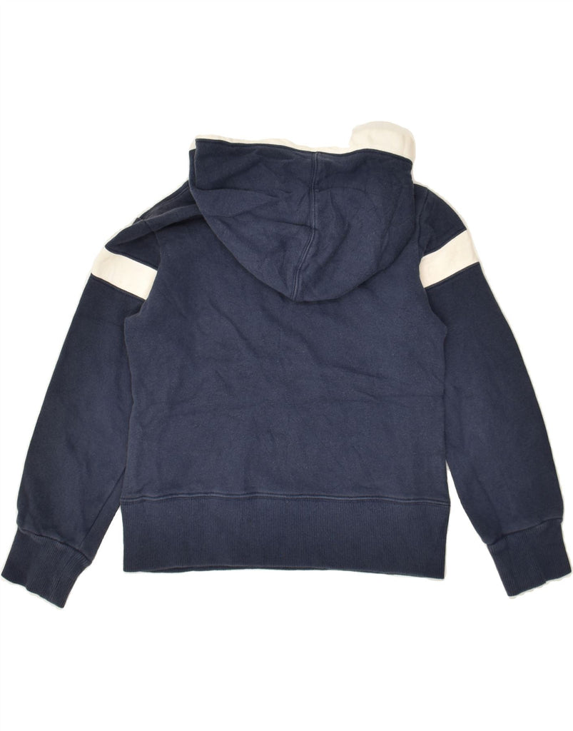 NIKE Boys Graphic Hoodie Jumper 7-8 Years Small  Navy Blue Colourblock | Vintage Nike | Thrift | Second-Hand Nike | Used Clothing | Messina Hembry 