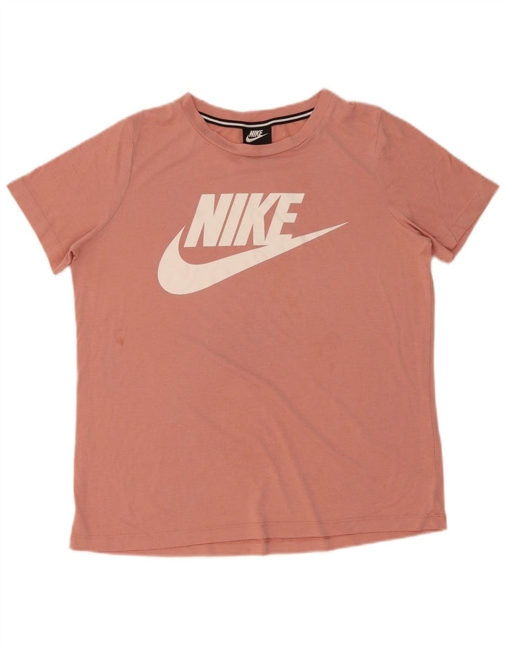 Nike Womens Graphic T-Shirt Top UK 14 Medium Pink