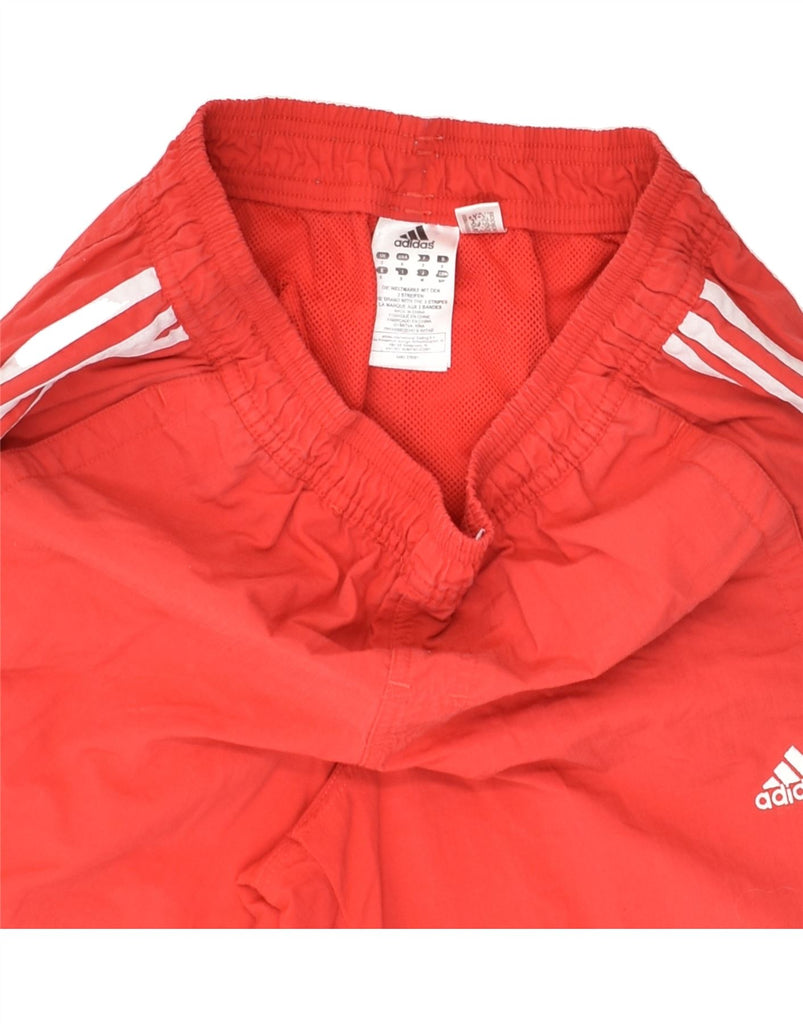 ADIDAS Mens Sport Shorts Small Red Polyamide | Vintage Adidas | Thrift | Second-Hand Adidas | Used Clothing | Messina Hembry 