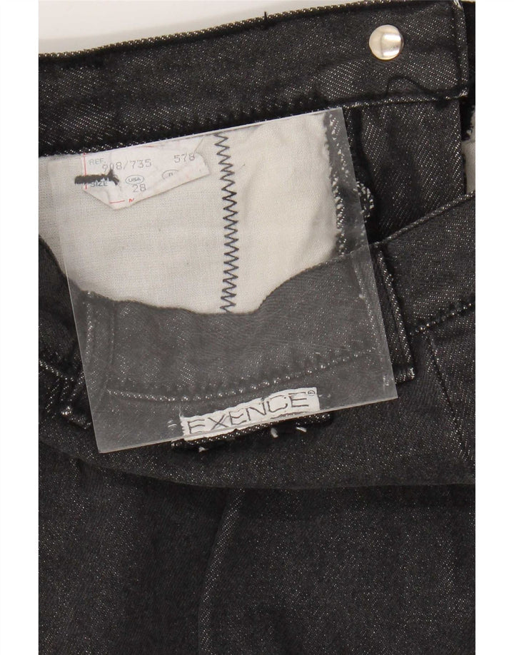Vintage Womens Denim Skirt Medium W28 Grey