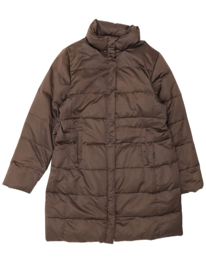 Moncler Womens Padded Coat Size 3 Large Brown