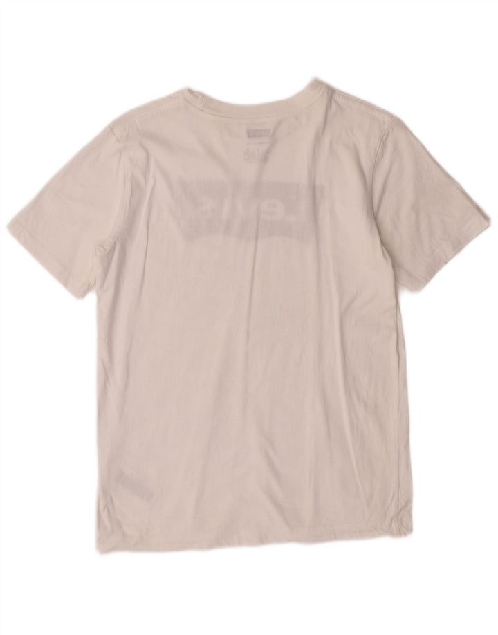 LEVI'S Boys Graphic T-Shirt Top 12-13 Years Large White Cotton