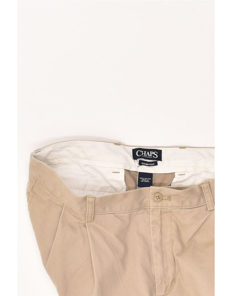 CHAPS Mens Pegged Chino Trousers W34 L27  Beige Cotton | Vintage Chaps | Thrift | Second-Hand Chaps | Used Clothing | Messina Hembry 