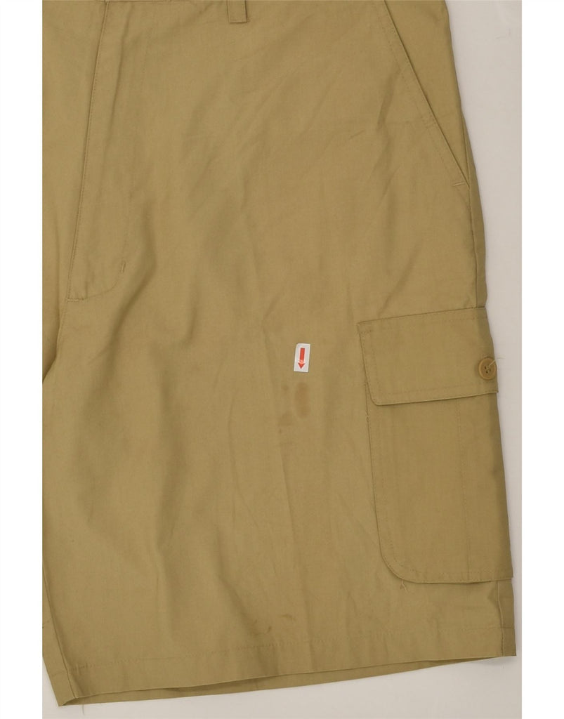 VINTAGE Mens Cargo Shorts IT 54 2XL W36 Beige Polyester | Vintage Vintage | Thrift | Second-Hand Vintage | Used Clothing | Messina Hembry 