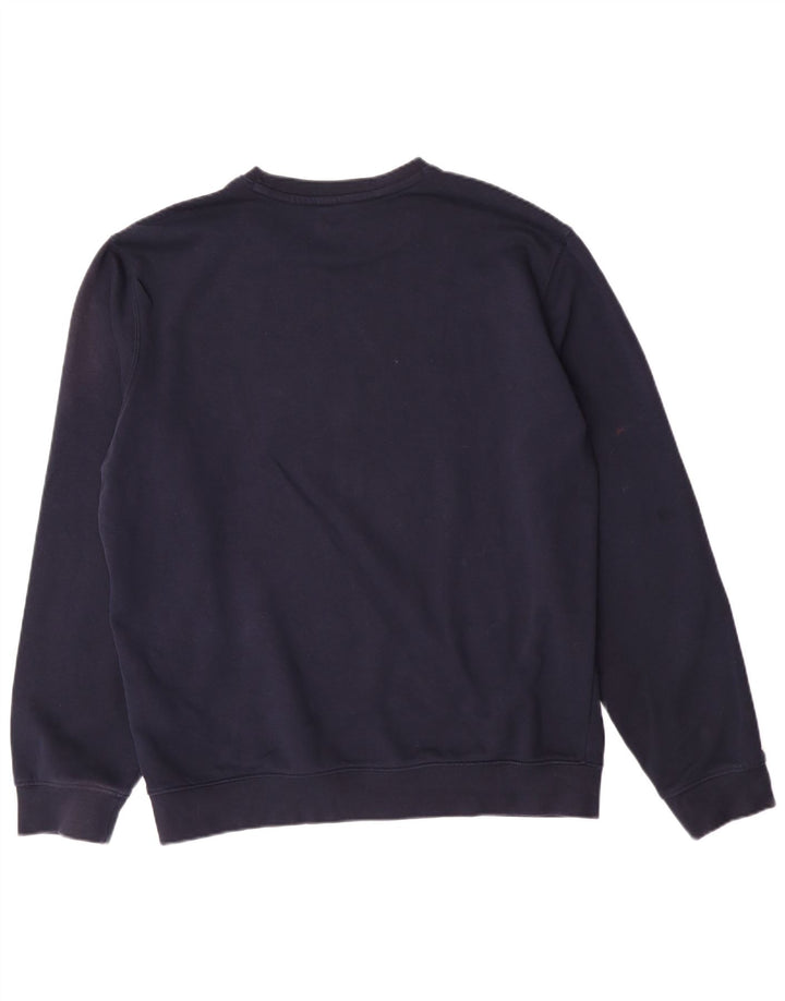Champion Mens Sweatshirt Jumper Large Navy Blue Cotton