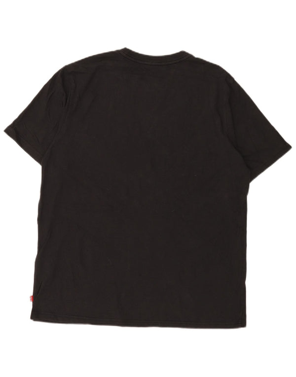 Levi's Mens Graphic T-Shirt Top Medium Black Cotton