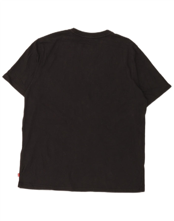 Levi's Mens Graphic T-Shirt Top Medium Black Cotton