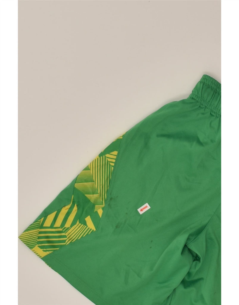 UNDER ARMOUR Boys Sport Shorts 11-12 Years Medium  Green Colourblock | Vintage Under Armour | Thrift | Second-Hand Under Armour | Used Clothing | Messina Hembry 