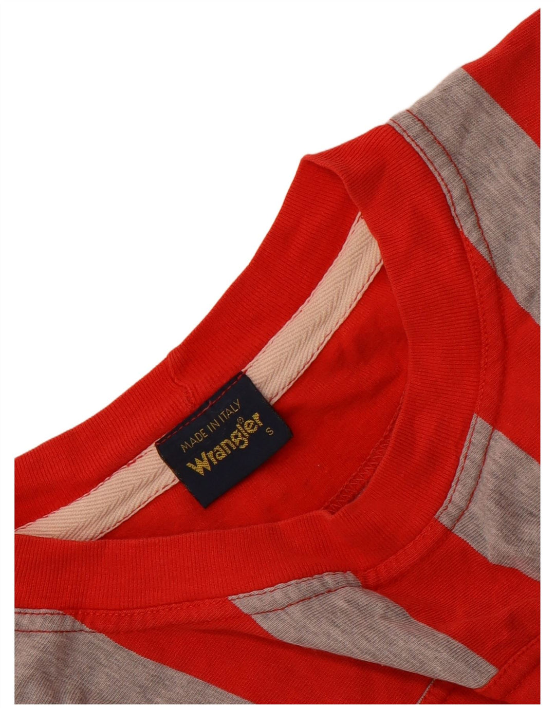 Wrangler Womens Oversized Top 3/4 Sleeve UK 10 Small Red Striped