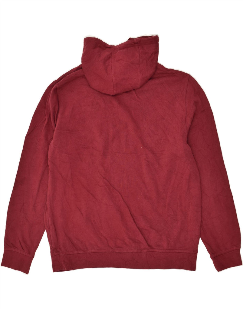 HURLEY Mens Graphic Hoodie Jumper Large Burgundy Cotton | Vintage Hurley | Thrift | Second-Hand Hurley | Used Clothing | Messina Hembry 