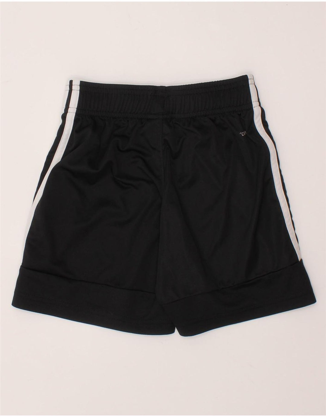 ADIDAS Boys Climalite Sport Shorts 7-8 Years Black Polyester