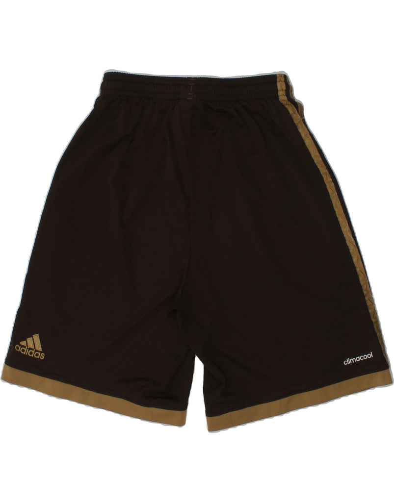 ADIDAS Boys Climacool Sport Shorts 11-12 Years Brown Polyester | Vintage Adidas | Thrift | Second-Hand Adidas | Used Clothing | Messina Hembry 