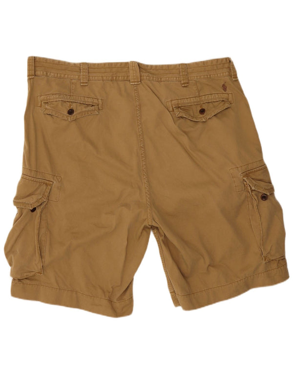 Polo Ralph Lauren Mens Cargo Shorts W44 2XL Beige Cotton