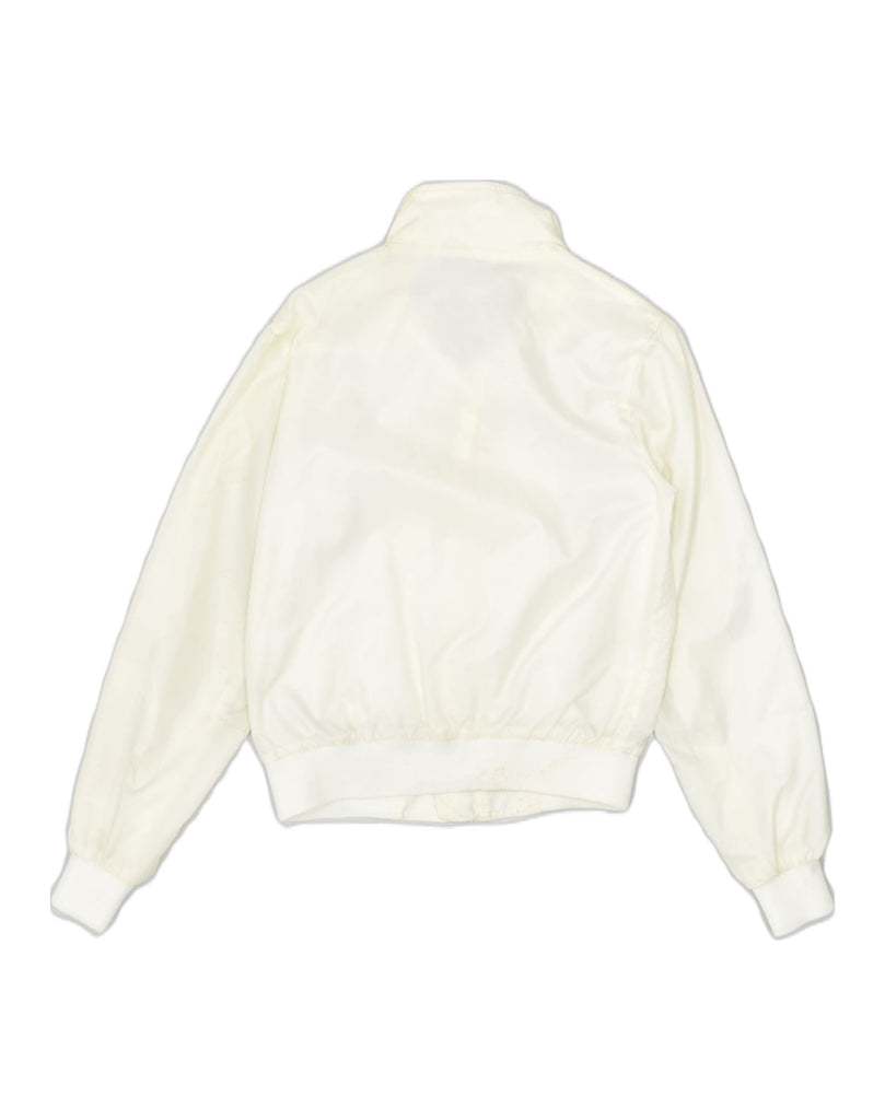 LEE Womens Bomber Jacket UK 6 XS Off White Polyamide | Vintage | Thrift | Second-Hand | Used Clothing | Messina Hembry 