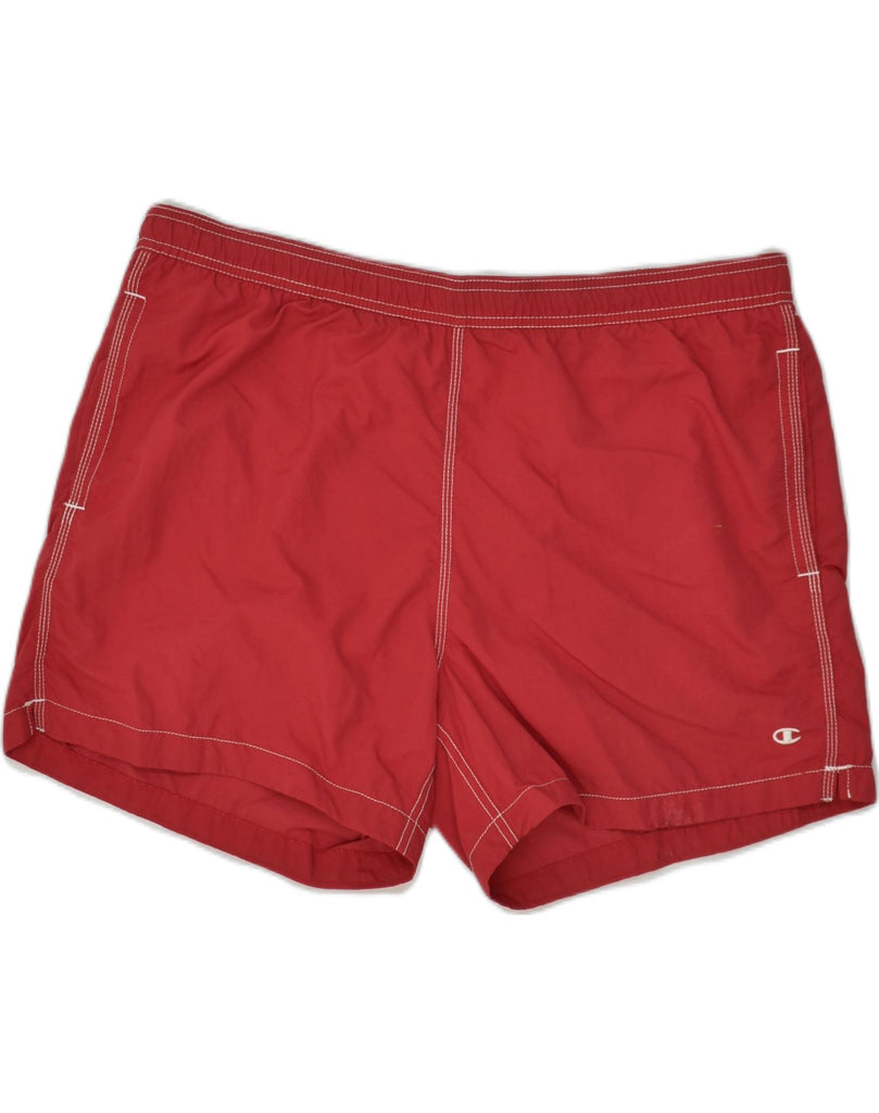 CHAMPION Mens Sport Shorts 3XL Red Polyamide | Vintage Champion | Thrift | Second-Hand Champion | Used Clothing | Messina Hembry 