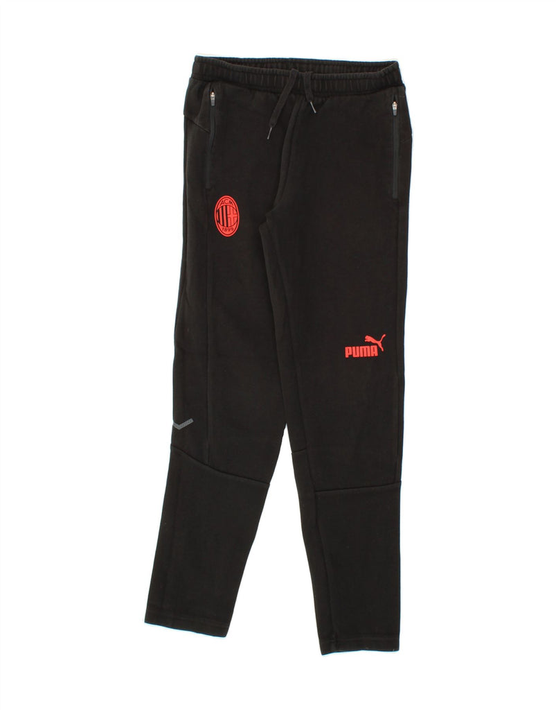 PUMA Mens AC Milan Graphic Tracksuit Trousers Small  Black Cotton Vintage Puma and Second-Hand Puma from Messina Hembry 