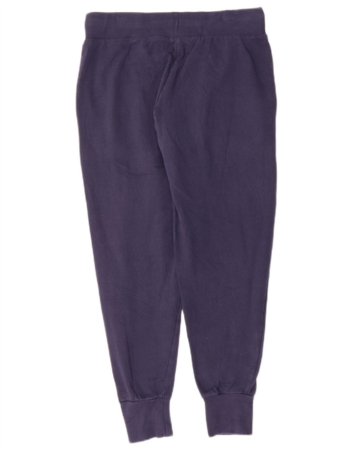 KAPPA Womens Tracksuit Trousers Joggers UK 14 Medium  Navy Blue Cotton