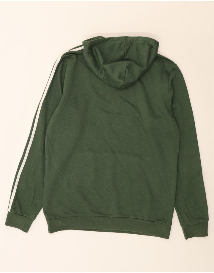 Adidas Mens Hoodie Jumper Medium Green Cotton