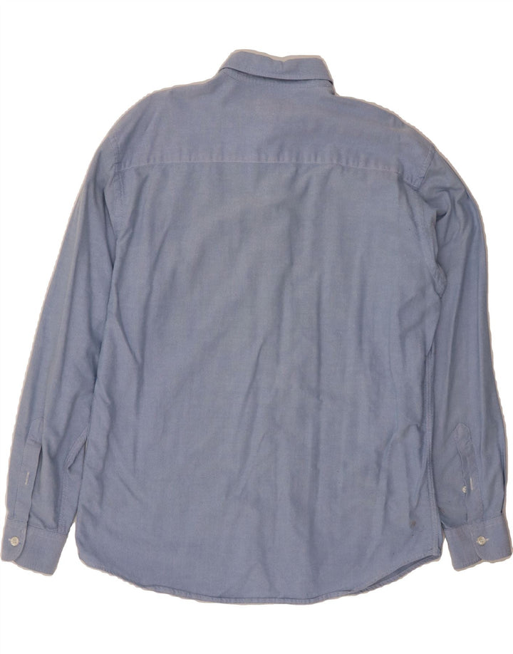 ARMANI JEANS Mens Shirt XL Blue Cotton Vintage Armani Jeans and Second-Hand Armani Jeans from Messina Hembry 