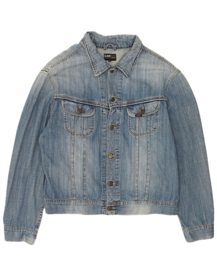 Lee Mens Denim Jacket UK 44 2XL Blue Cotton