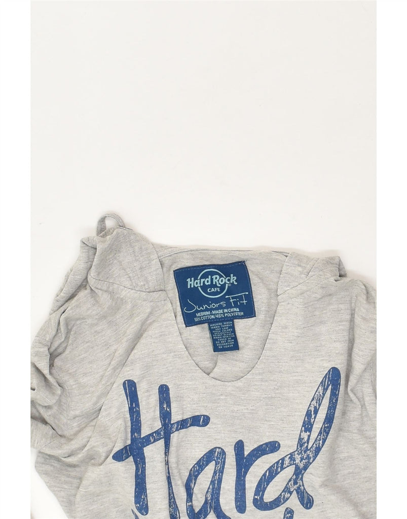 HARD ROCK CAFE Boys London Graphic Hoodie Jumper 12-13 Years Medium Grey | Vintage Hard Rock Cafe | Thrift | Second-Hand Hard Rock Cafe | Used Clothing | Messina Hembry 